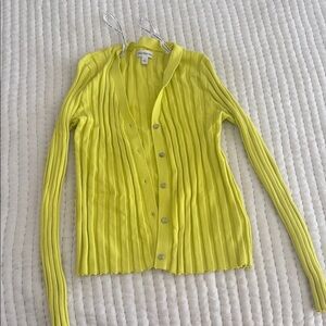 Calvin Klein Jeans Yellow Cardigan Sweater